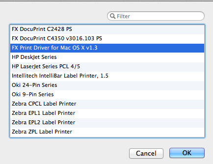 where is the driver for xerox printer on mac osx